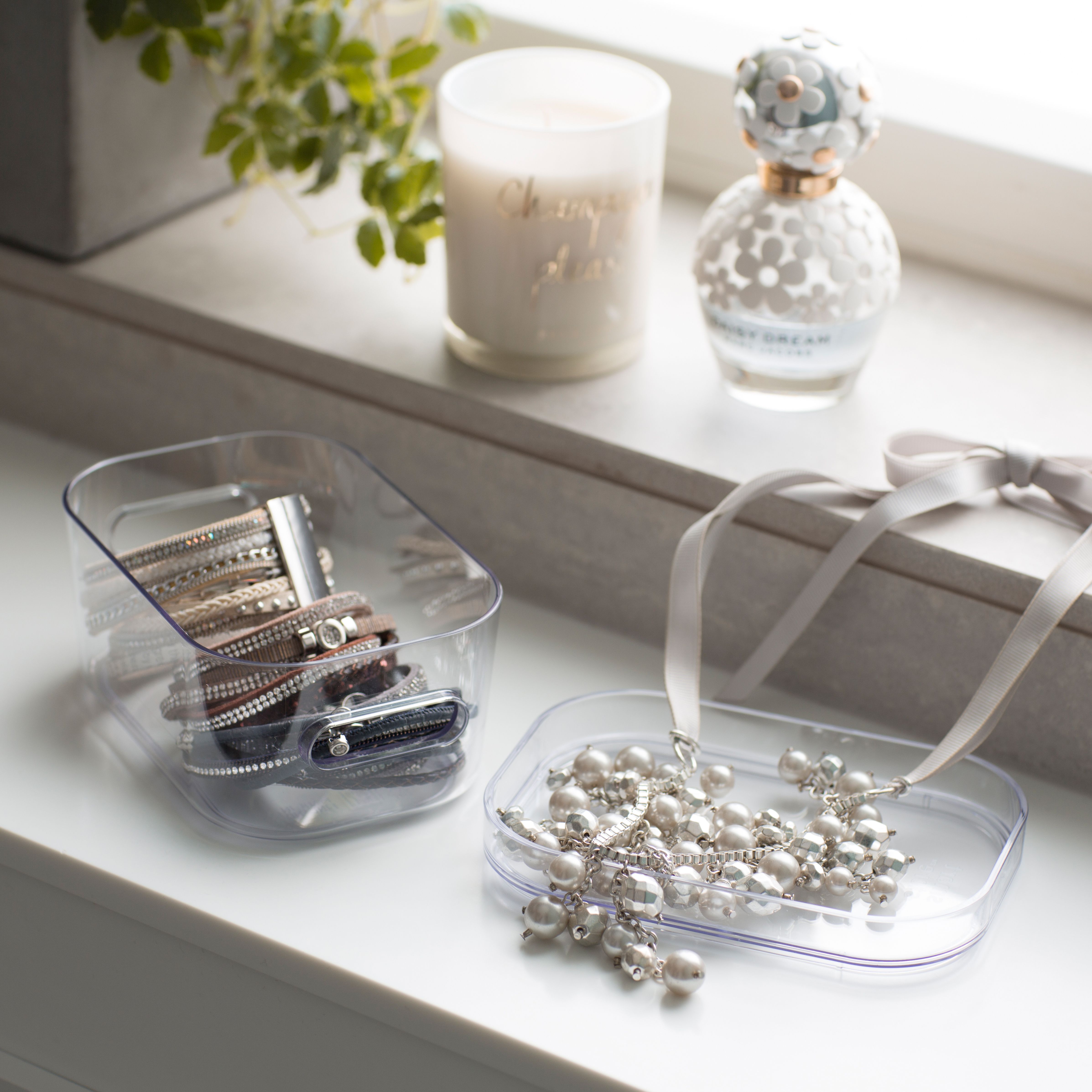 SmartStore Compact Transparent Plastic Stackable Storage crate (H)6cm ...