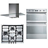 Smeg & Designair Double Electric Oven & hob pack - Stainless steel