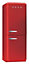 Smeg FAB32RNR 50:50 Red Freestanding Fridge freezer