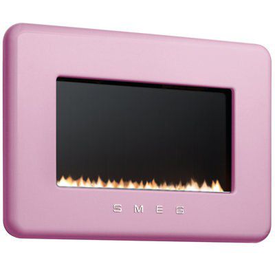 Smeg Retro Pink Gas Fire