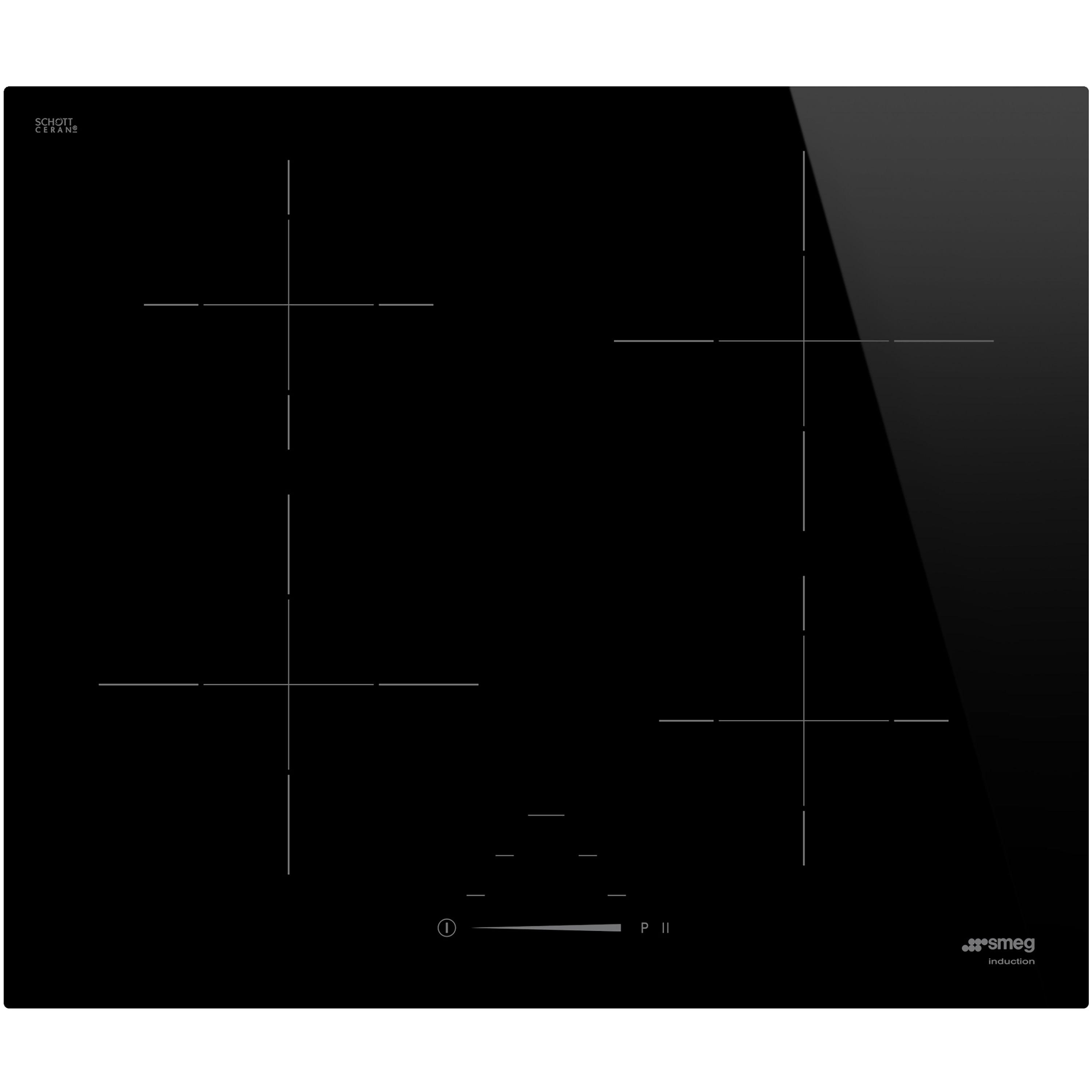 Smeg SI4642D_BK 60cm Electric Hob - Black | DIY at B&Q