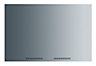 Smeg Silver Stainless steel Splashback, (H)690mm (W)896mm