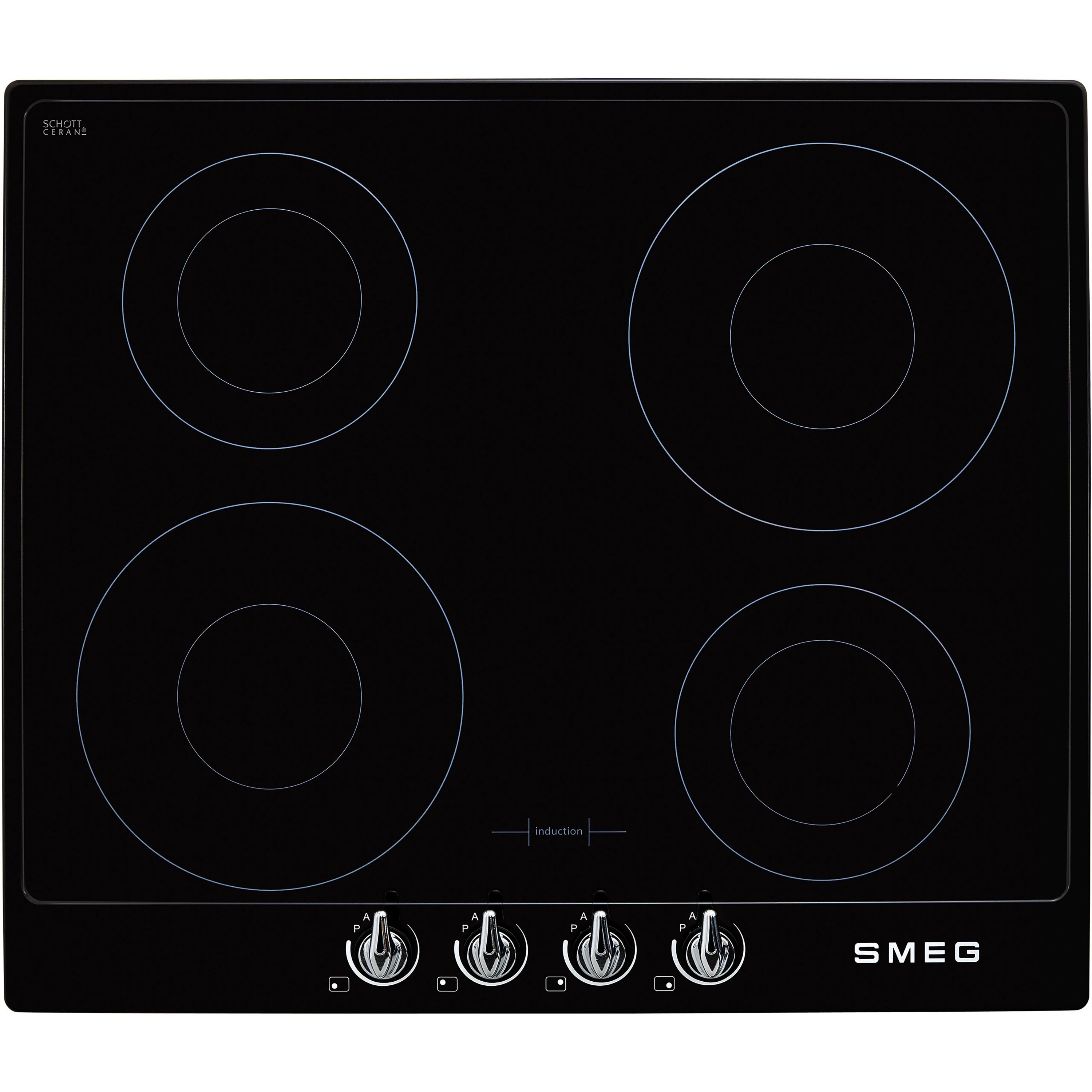 Smeg Victoria SI964NM_BK 59.6cm Induction Hob - Black