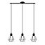Smertrio Matt Black 3 Lamp Pendant ceiling light, (Dia)790mm