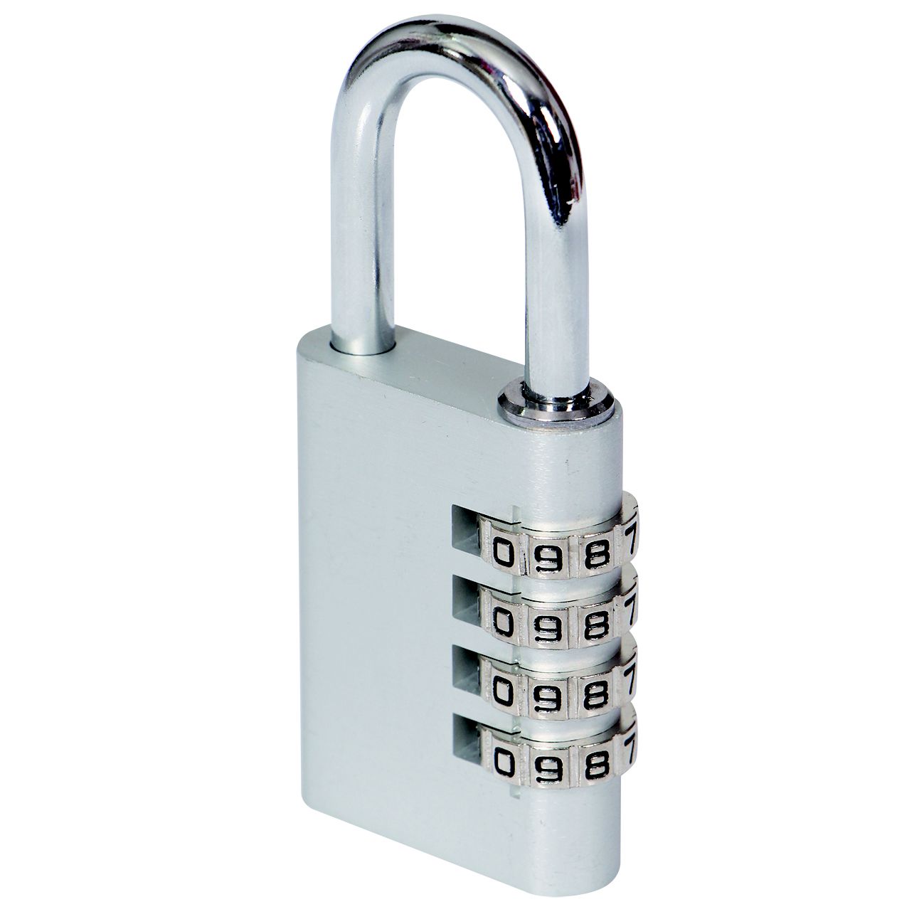 Smith & Locke Aluminium Combination Padlock (H)50mm (W)40mm