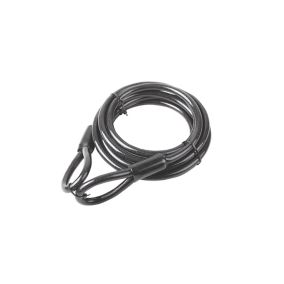 Smith & Locke Black Braided steel Bike, fence, gate & garden furniture Security cable, (L)1.5m (Dia)8mm