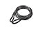 Smith & Locke Black Braided steel Security cable, (L)1.5m (Dia)8mm