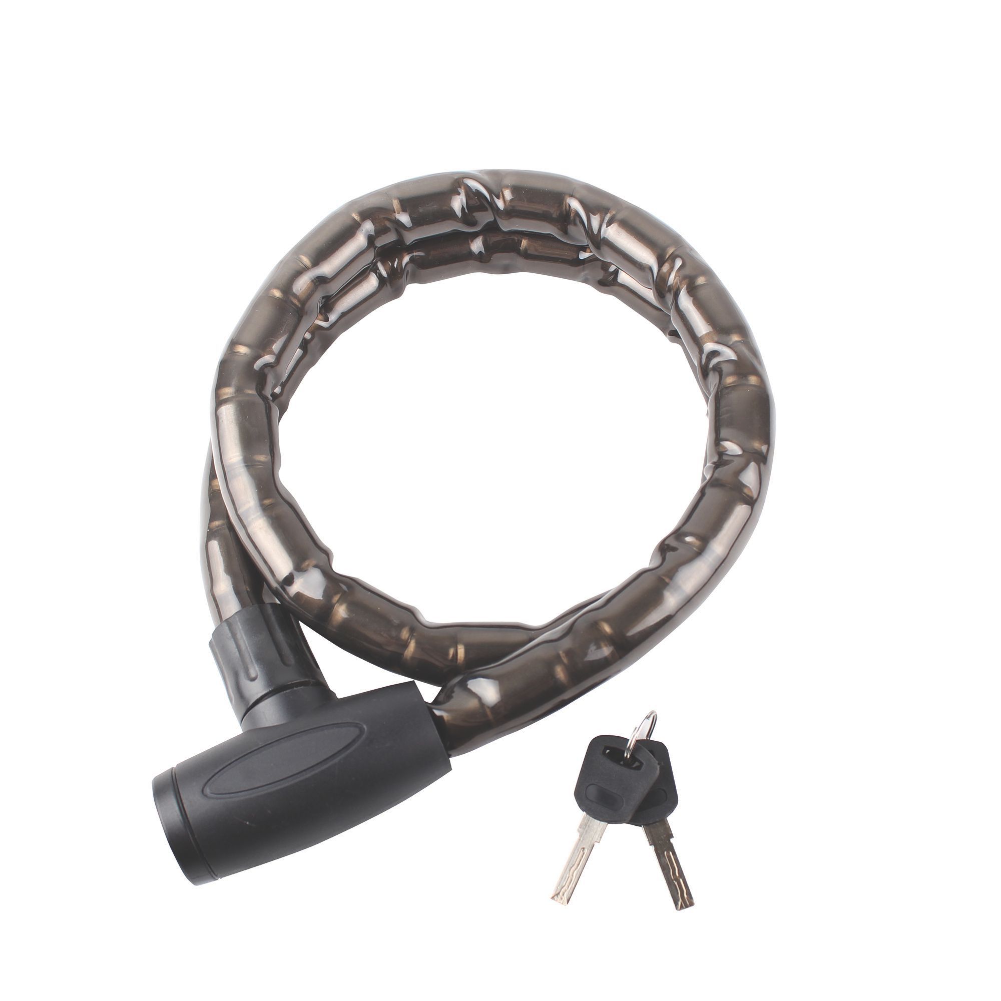 Smith & Locke Black Steel Cable lock (L)1.2m (Dia)22mm