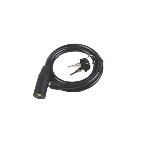 Smith & Locke Black Steel Cable lock (L)1.2m (Dia)8mm