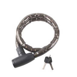 Smith & Locke Black Steel Cylinder Cable lock (L)1.2m