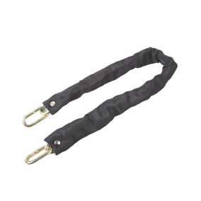 Smith & Locke Black Steel Security chain, (L)0.6m (Dia)6mm