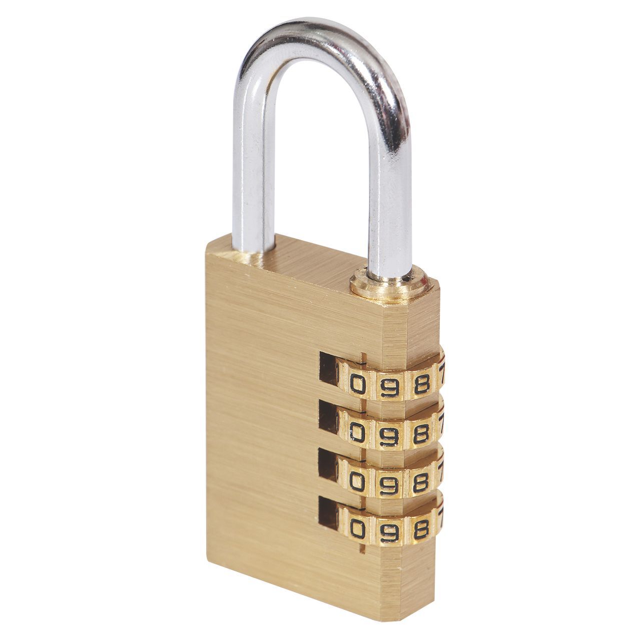 Smith & Locke Brass Combination Padlock (H)49mm (W)40mm