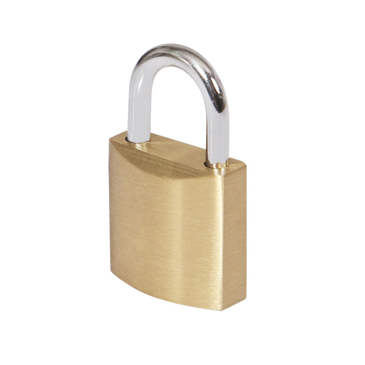 Smith & Locke Brass Cylinder Open shackle Padlock (W)60mm | DIY at B&Q