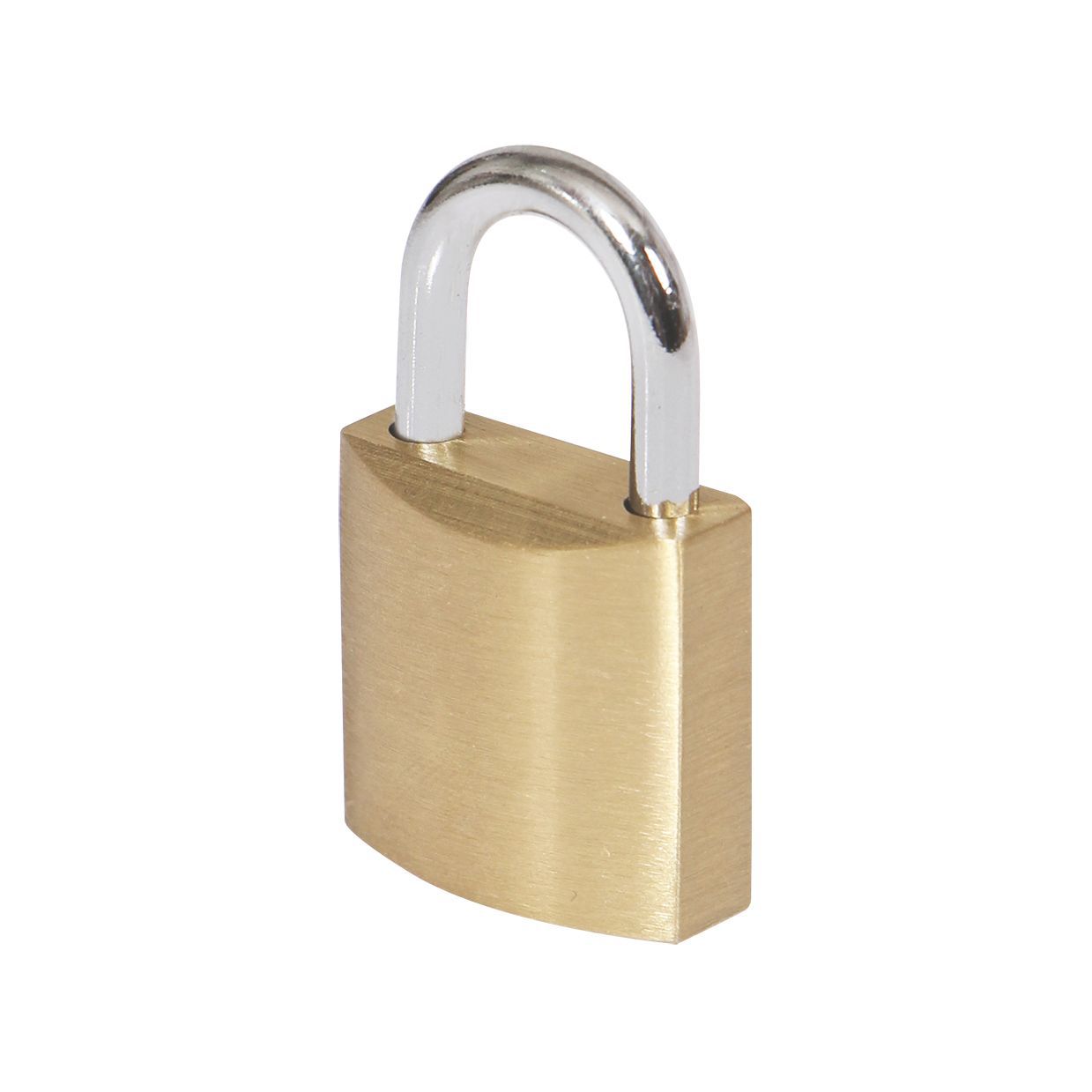 Smith & Locke Brass Hardened steel Open shackle Padlock (W)40mm