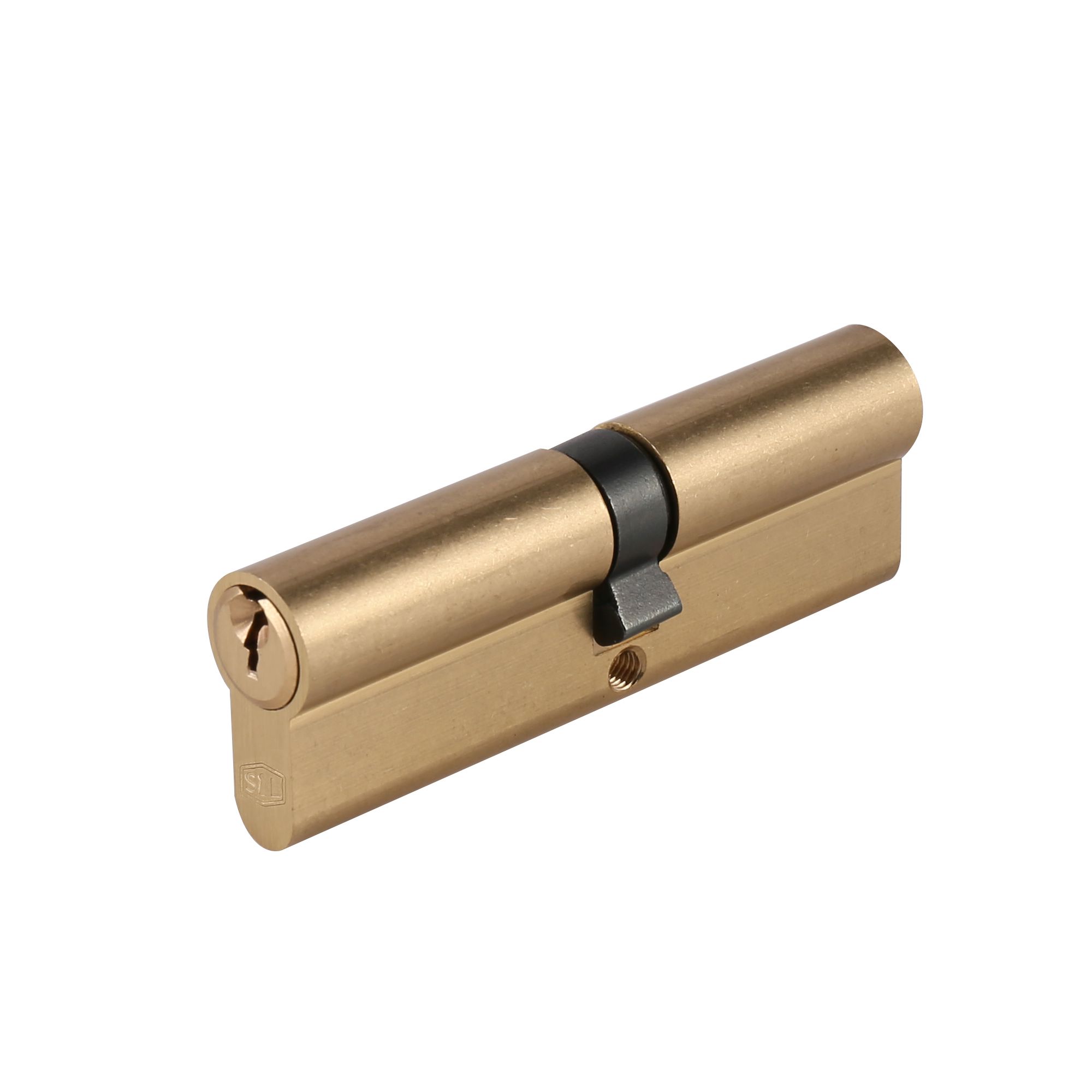 Smith & Locke Brass Single Euro Cylinder lock, (L)95mm (W)33mm