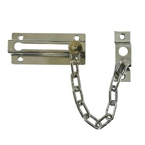 Smith & Locke Chrome effect Steel Door chain, (L)195mm