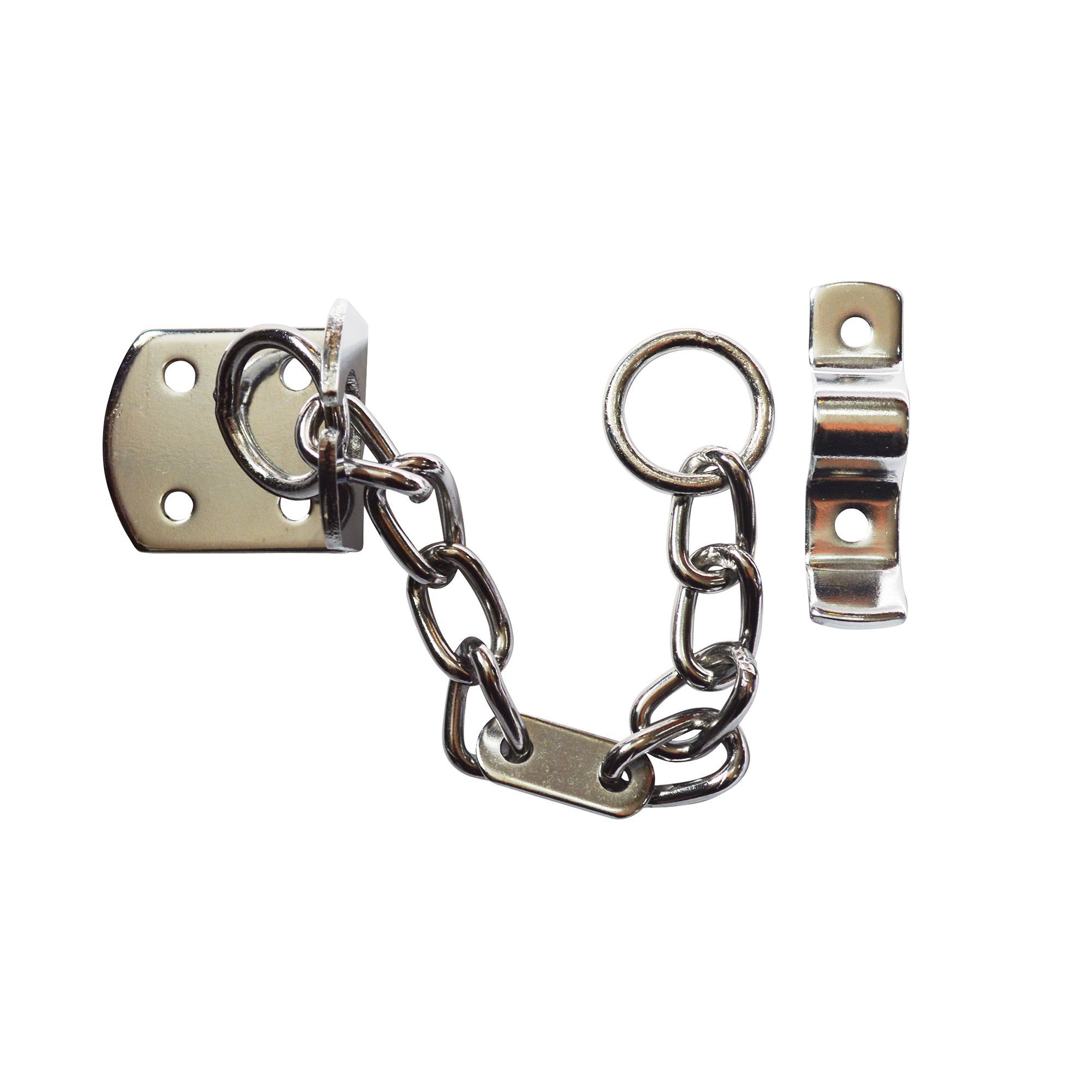 Smith Locke Chrome effect Steel Door chain, (L)208mm