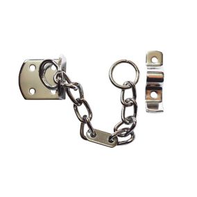 Smith & Locke Chrome effect Steel Door chain, (L)208mm