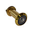 Smith & Locke Galvanised Brass 180° Door viewer, (Dia)25.9mm