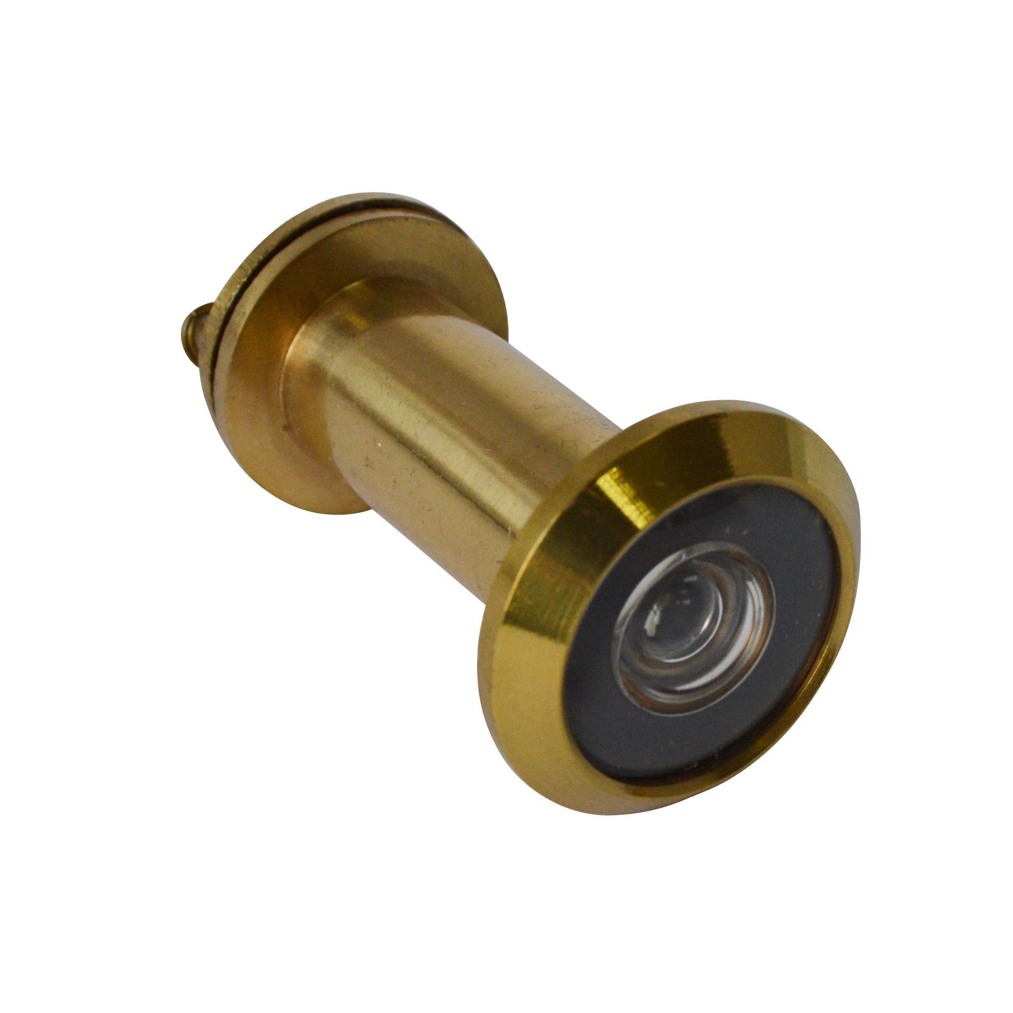 Smith & Locke Galvanised Brass 180° Door viewer, (Dia)25.9mm