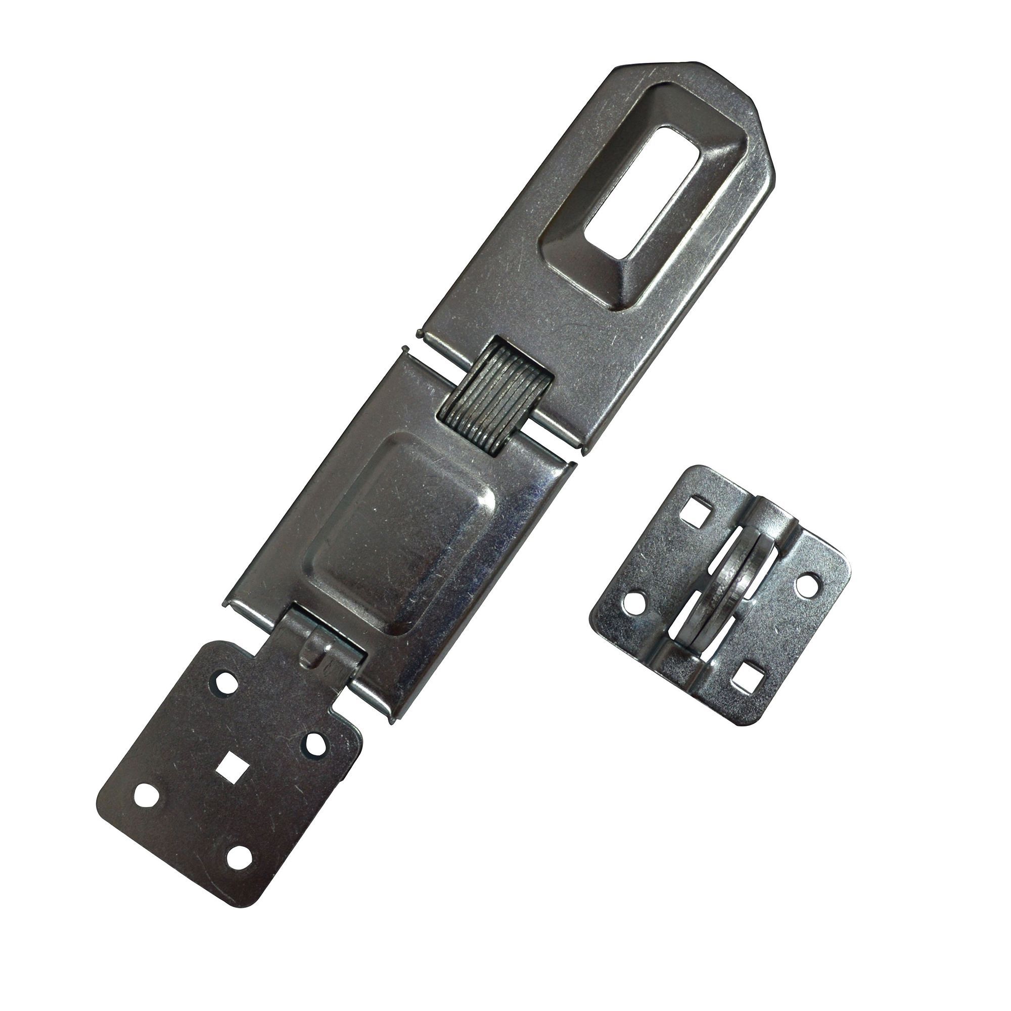 Smith & Locke Galvanised Steel Hasp & staple, (L)158mm (W)44mm