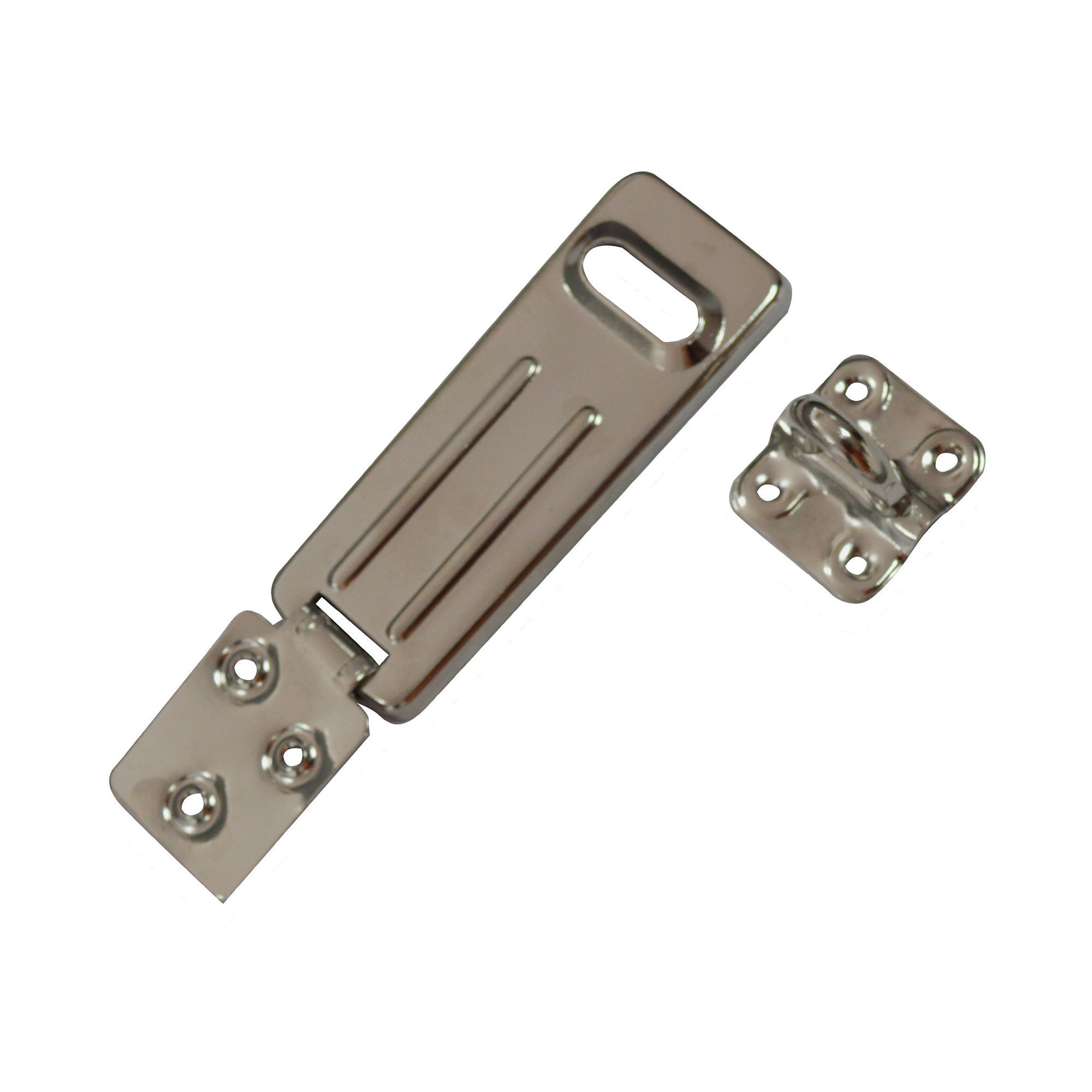 Smith & Locke Galvanised Steel Hasp & staple, (L)90mm (W)38mm