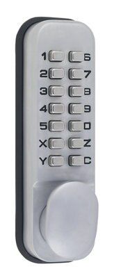 Smith & Locke Grey Push-button lock