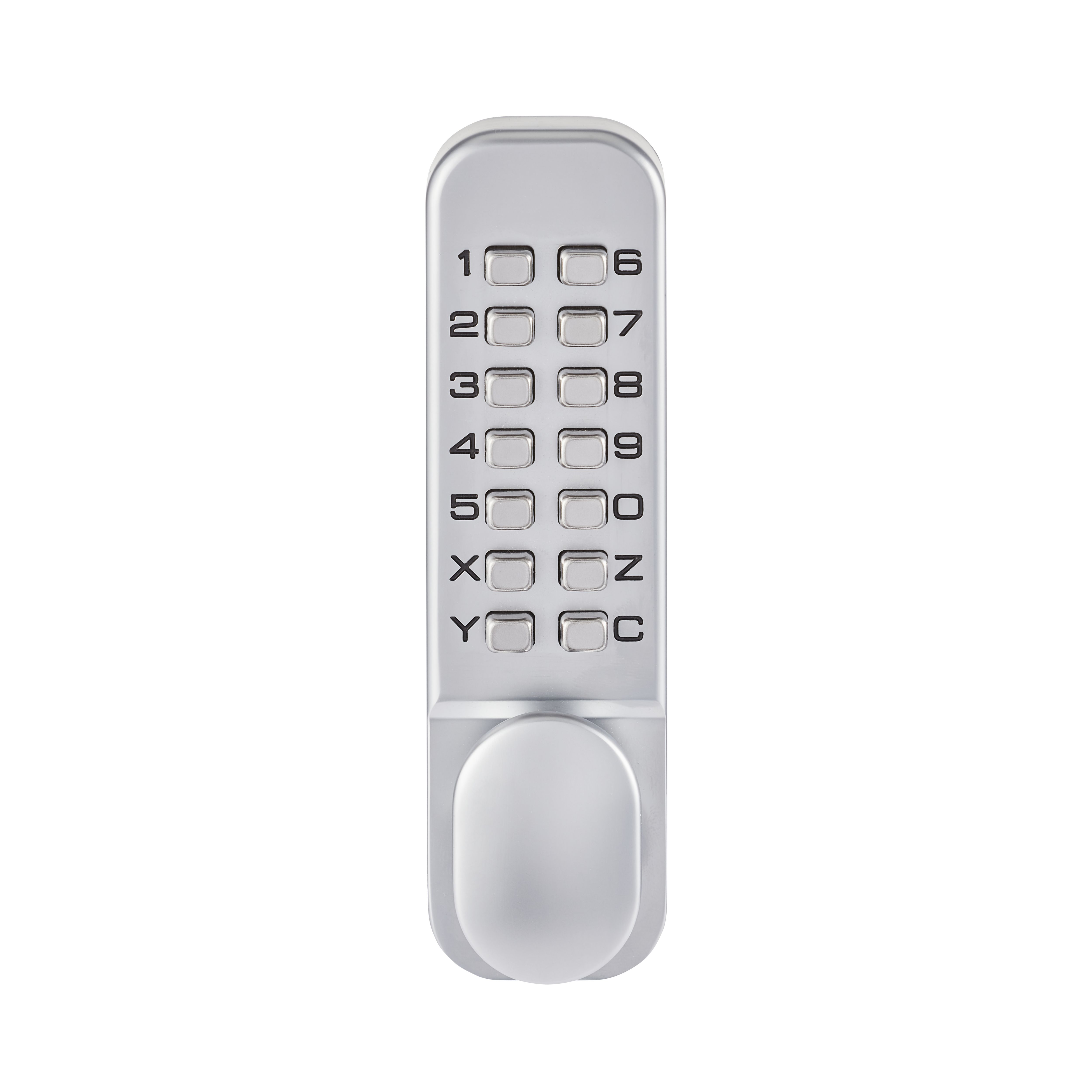 Smith & Locke Grey Push-button lock