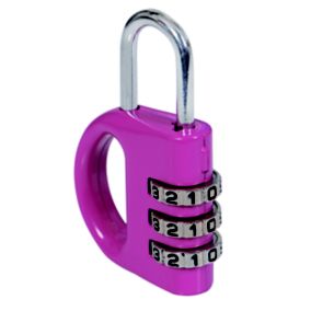 Smith & Locke Master lock Zinc & Steel Open shackle Combination Padlock (W)32mm