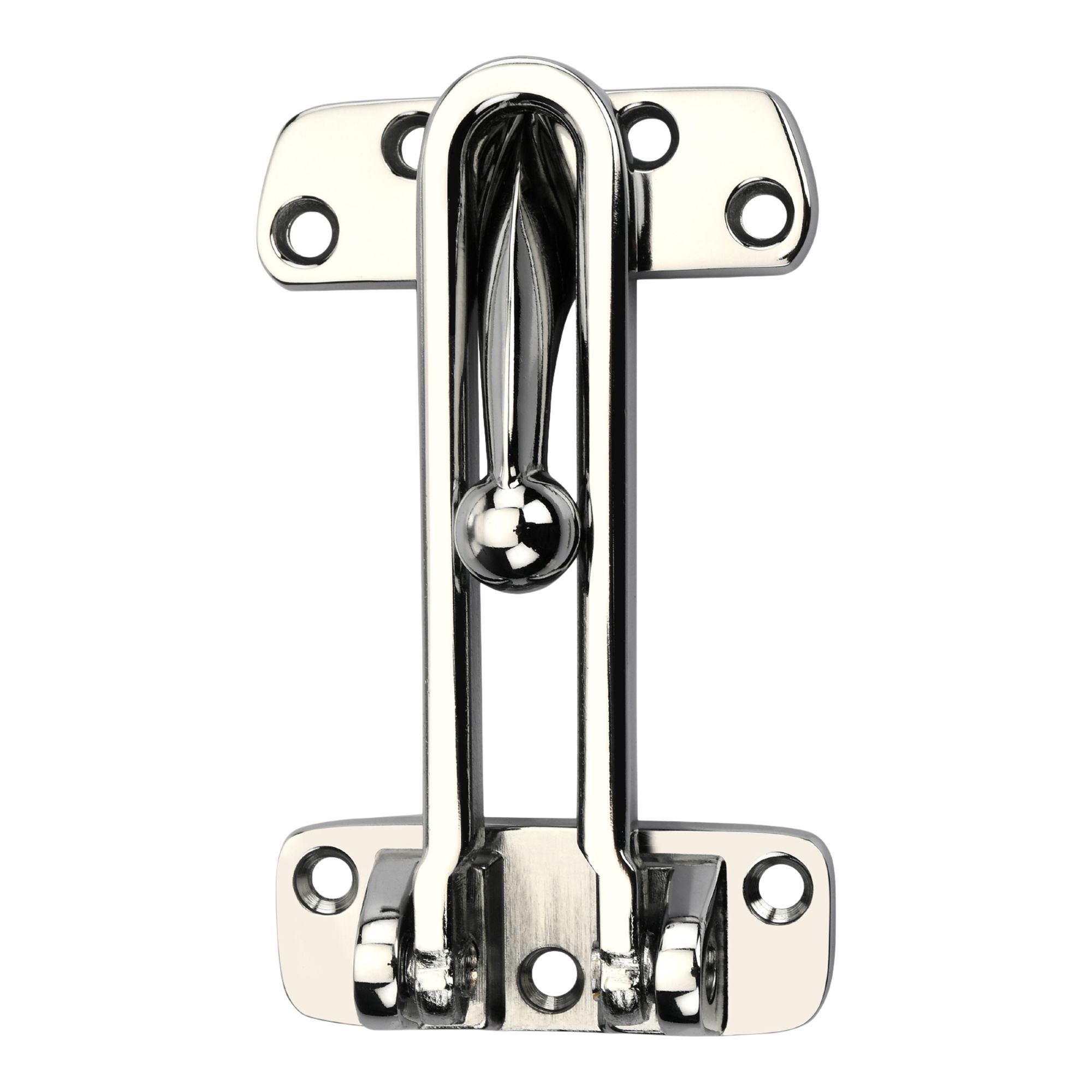 Smith & Locke Polished Chrome effect Zinc alloy Door guard, (L)107mm
