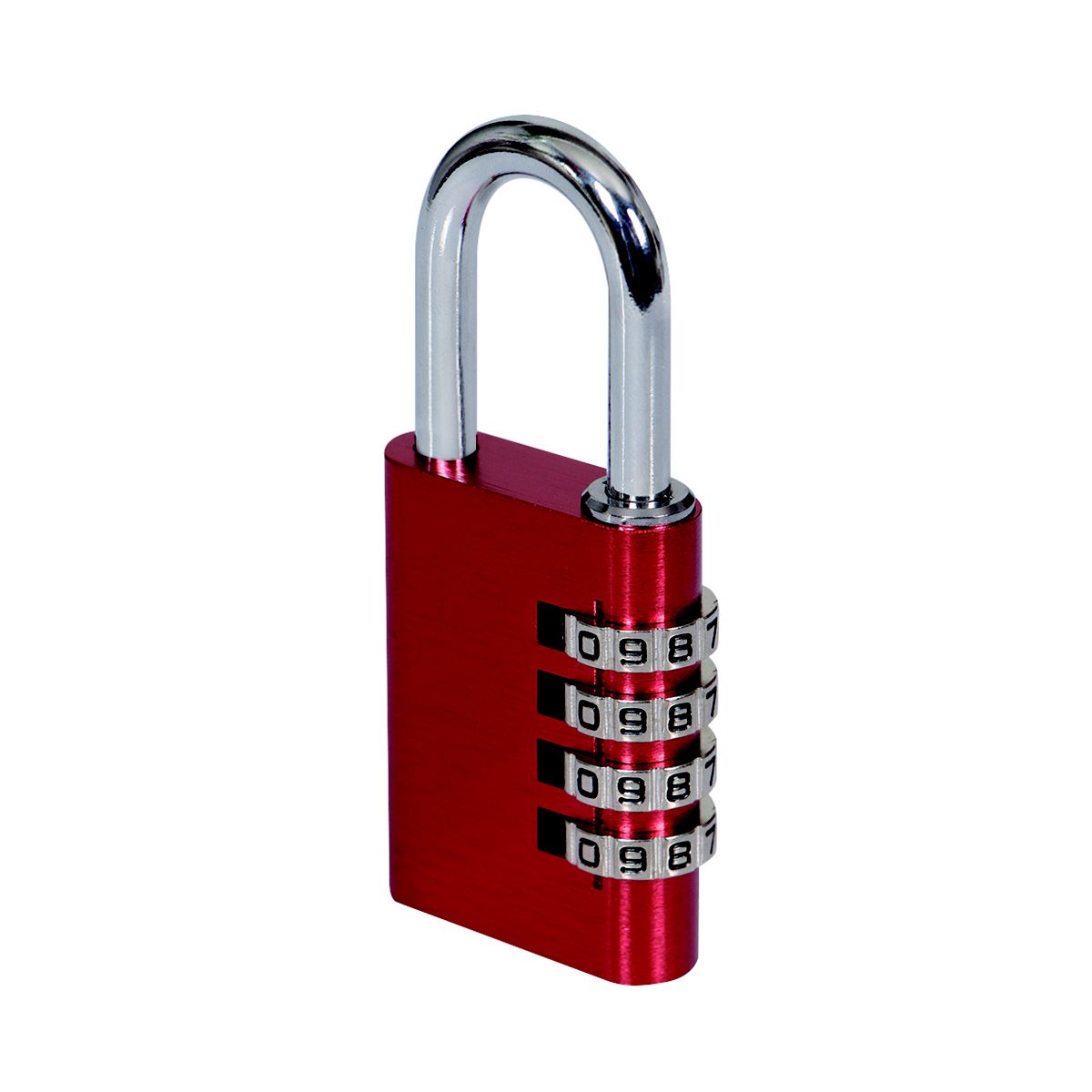 Smith & Locke Red Aluminium Combination Padlock (H)50mm (W)40mm