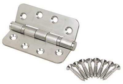 Smith & Locke Satin Grade 13 Fire door hinge, Pack of 2