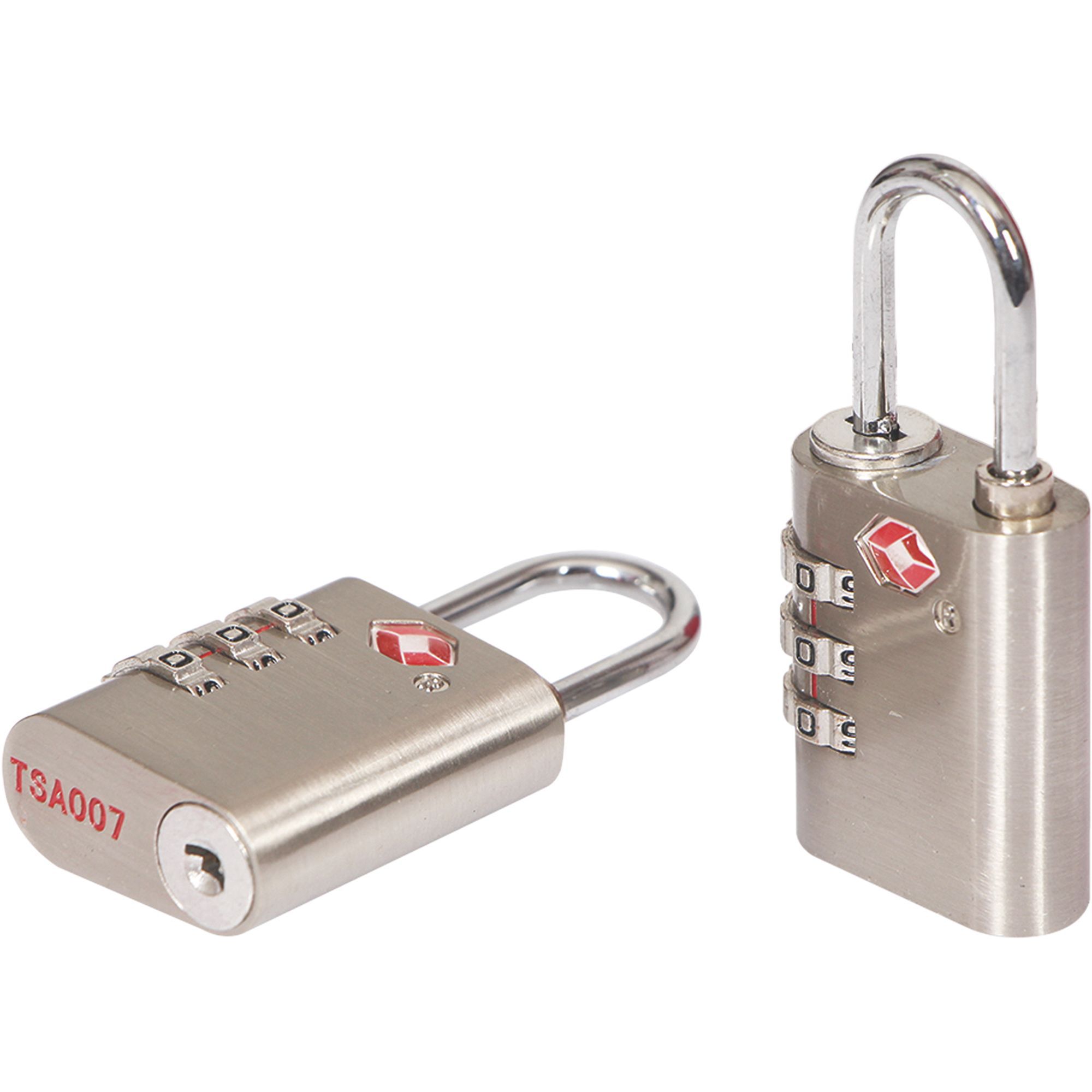 Smith & Locke Silver effect Zinc Combination Padlock (H)36mm (W)30mm, Pack of 2