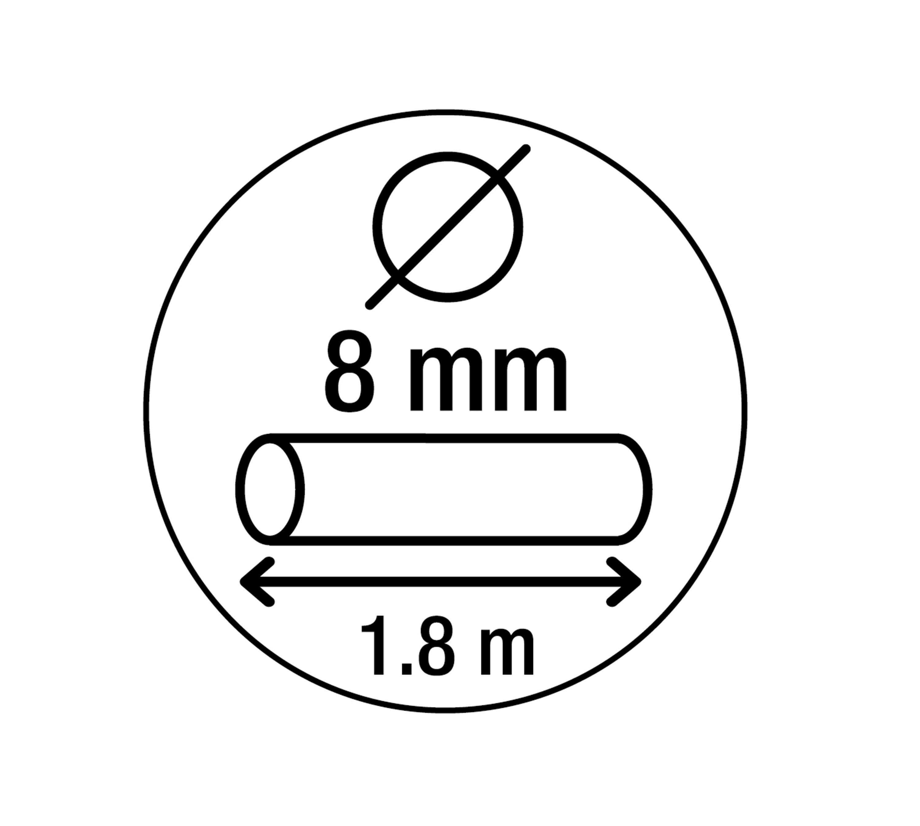 Smith & Locke Steel Cable lock (L)1.8m (Dia)8mm