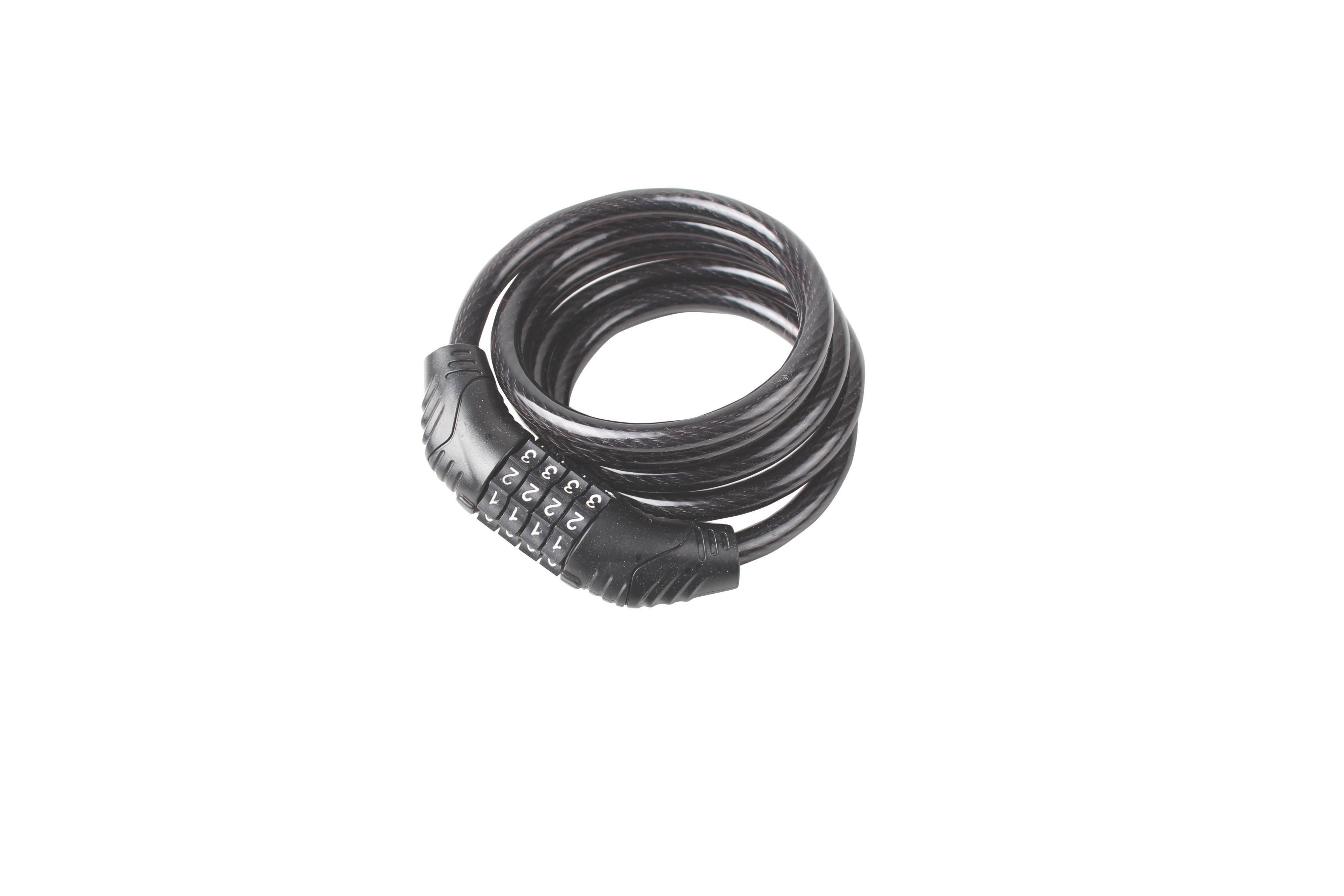 Smith & Locke Steel Combination Cable lock (L)1.2m (Dia)8mm