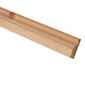 Smooth Natural Pine Ogee Skirting board (L)2.1m (W)69mm (T)19.5mm