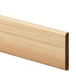 Smooth Pine Bullnose Architrave (L)2.1m (W)69mm (T)12mm, Pack of 5