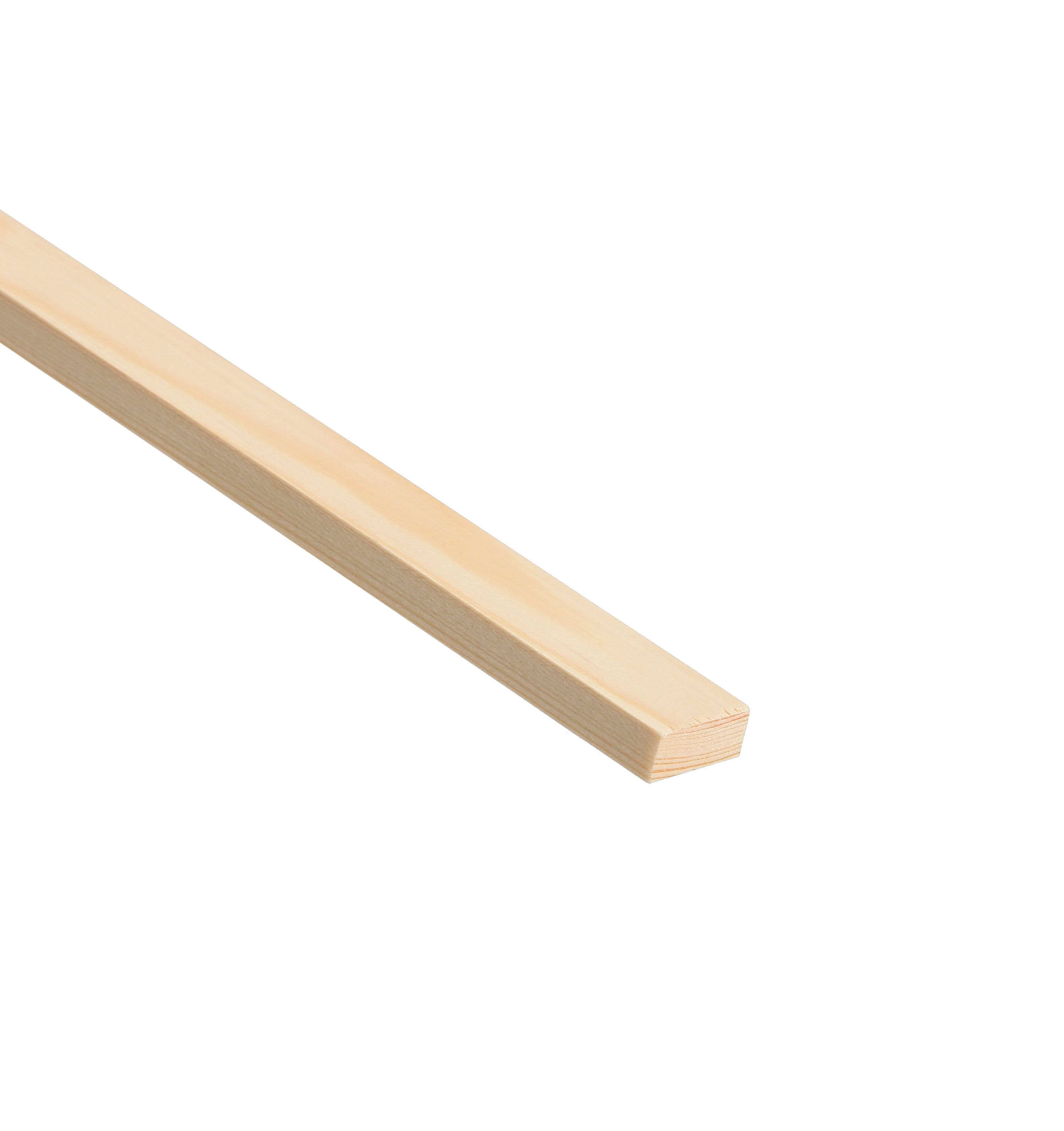 Smooth Pine Planed square edge Moulding (L)2.4m (W)25mm (T)10.5mm | DIY ...