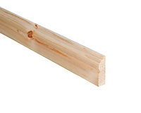 Smooth Pine Torus Architrave (L)2.1m (W)69mm (T)19.5mm, Pack of 5