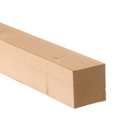 Smooth Planed Square edge Spruce Timber (L)1.8m (W)44mm (T)44mm 253277, Pack of 8