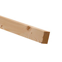 Smooth Planed Square edge Stick timber (L)1.8m (W)44mm (T)34mm, Pack of 12