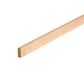 Smooth Planed Square edge Stick timber (L)2.1m (W)32mm (T)12mm, Pack of 16