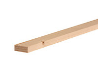 Smooth Planed Square edge Stick timber (L)2.1m (W)44mm (T)12mm, Pack of 16