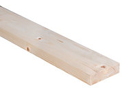 Smooth Planed Square edge Stick timber (L)2.4m (W)94mm (T)27mm, Pack of 4