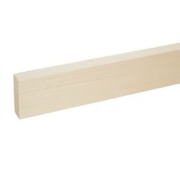 Smooth Planed Square edge Whitewood spruce Stick timber (L)2.4m (W)70mm (T)27mm
