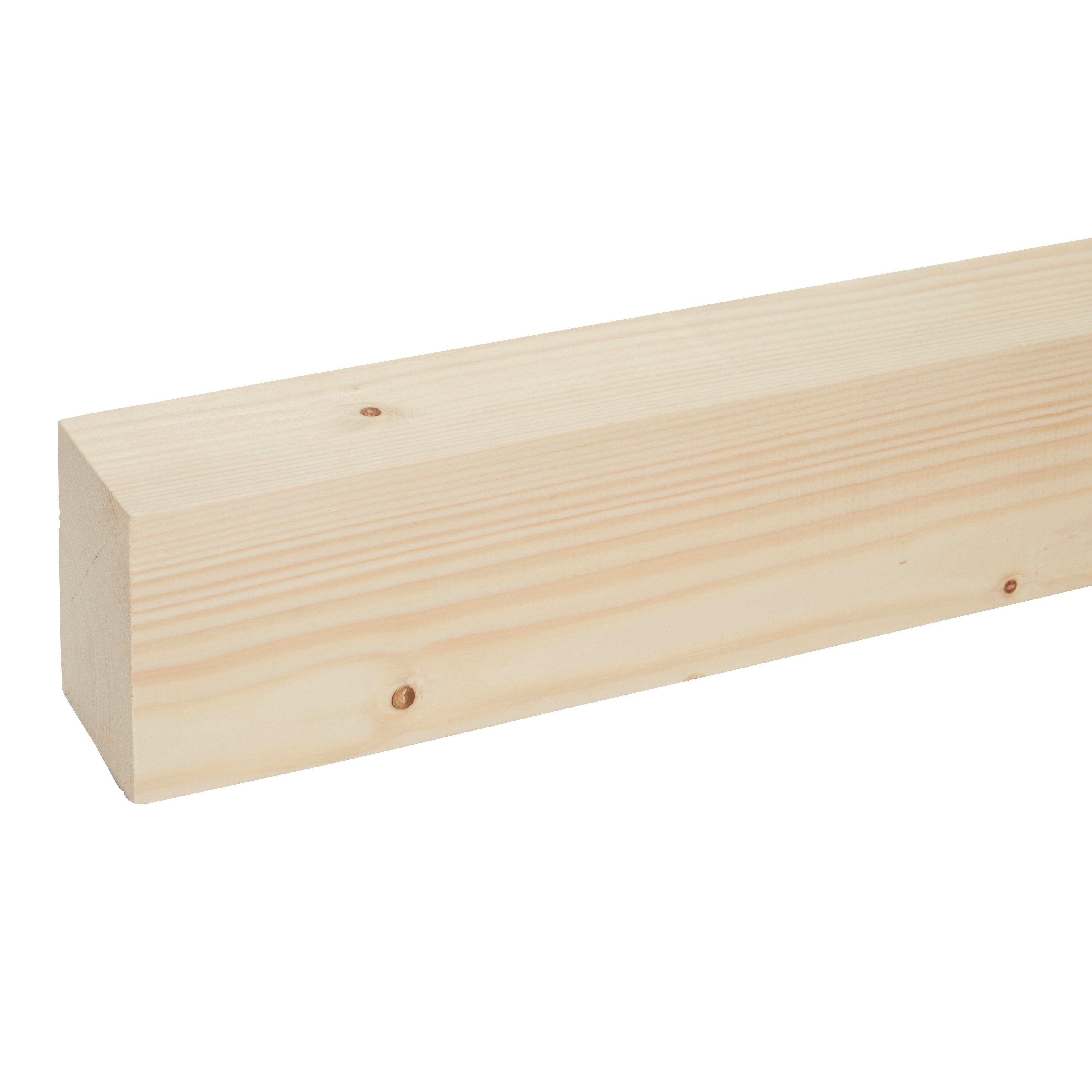 Smooth Planed Square Edge Whitewood Spruce Stick Timber L 2 4m W 94mm T 69mm Pack Of 3 Diy At B Q