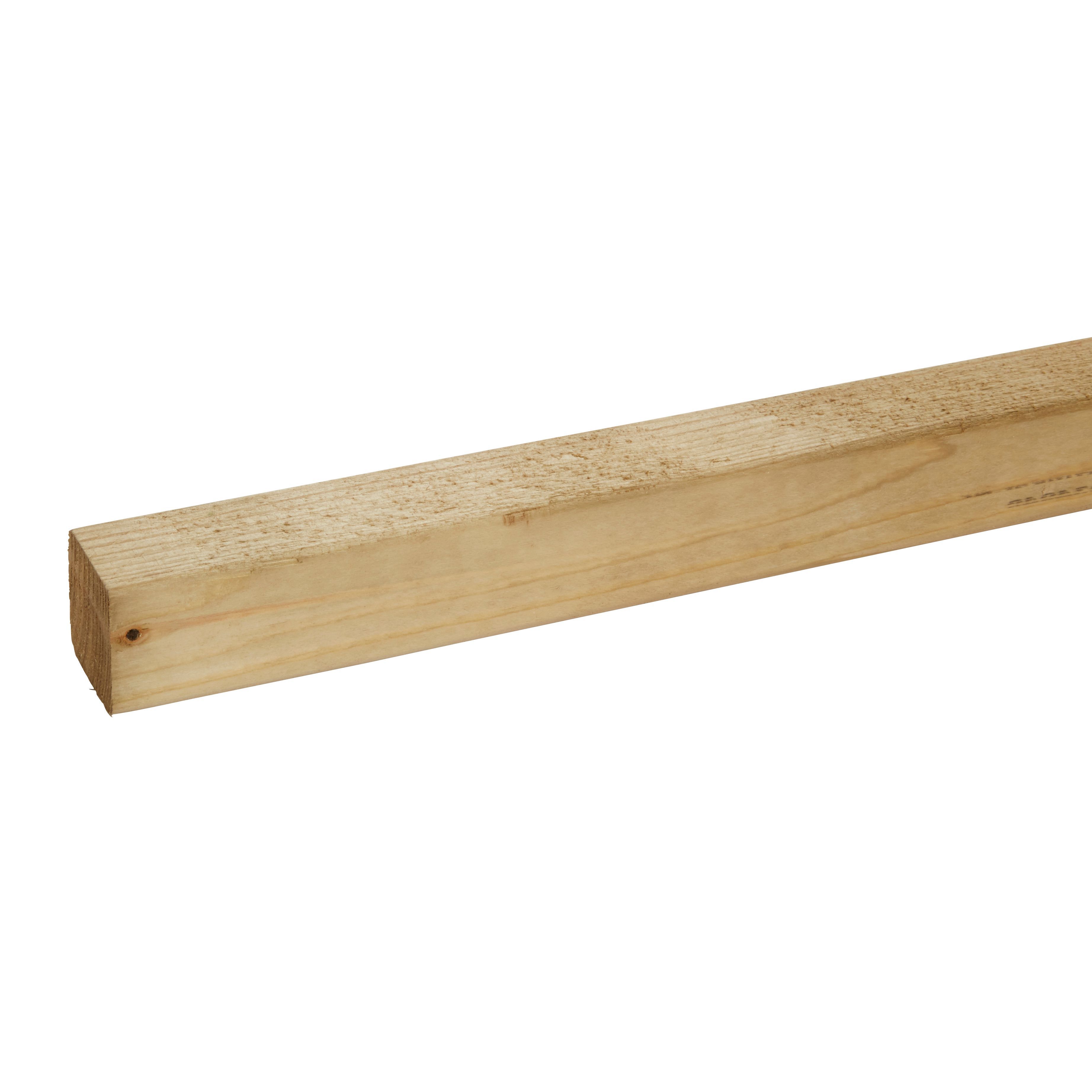 Smooth Planed Whitewood spruce CLS timber (L)2.4m (W)38mm (T)38mm