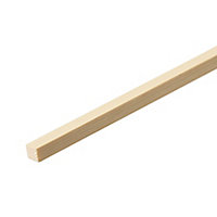 Smooth Square edge Pine Stripwood (L)2.4m (W)15mm (T)15mm