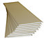 Smooth White PVC Cladding (L)1.2m (W)250mm (T)10mm, Pack of 8