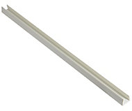 Smooth White PVC Edge trim, (L)2.5m (W)14mm (T)23mm